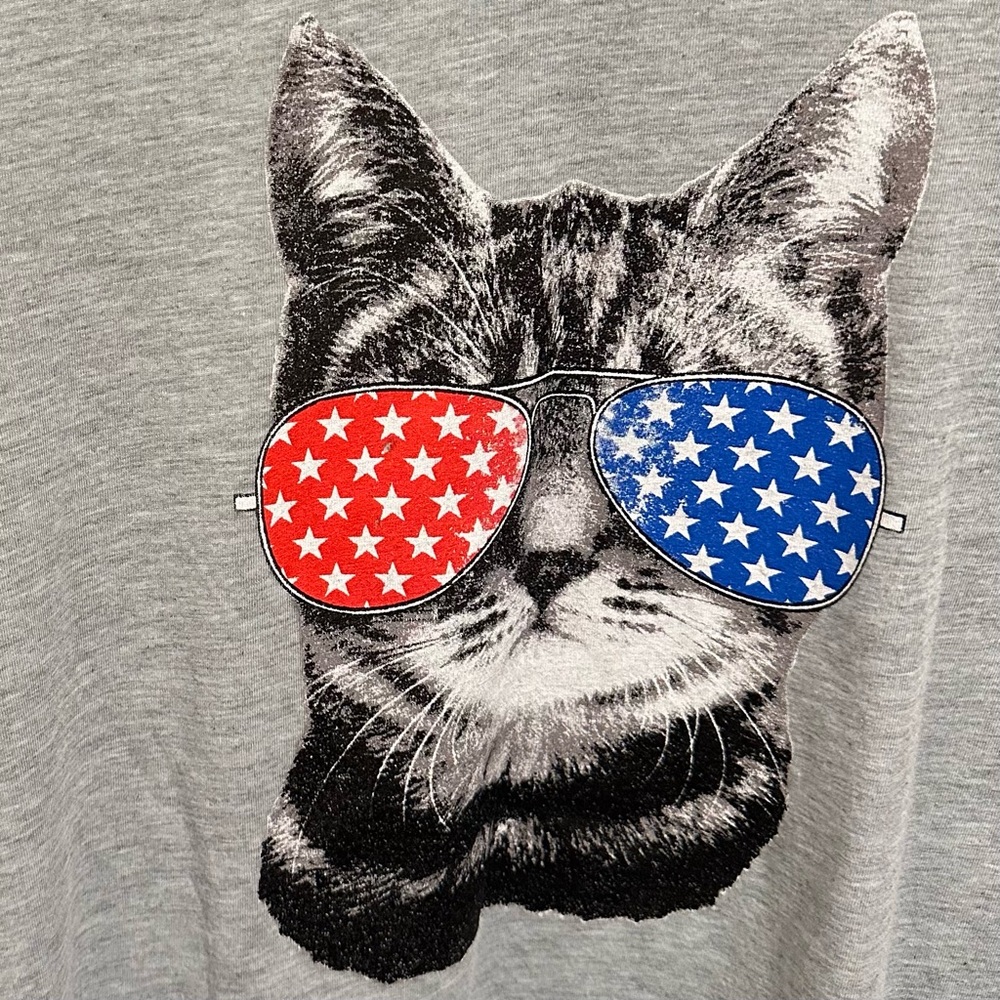 Patriotic Cat Tee S